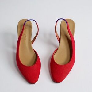NEW ROTHY’S The Almond Slingback, Lollipop Red, 10 (US)